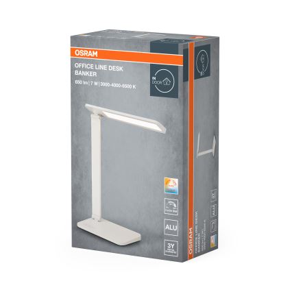 Osram - reguliuojamas LED stalinis šviestuvas OFFICE LINE LED/7W/230V 3000/4000/6500K baltas