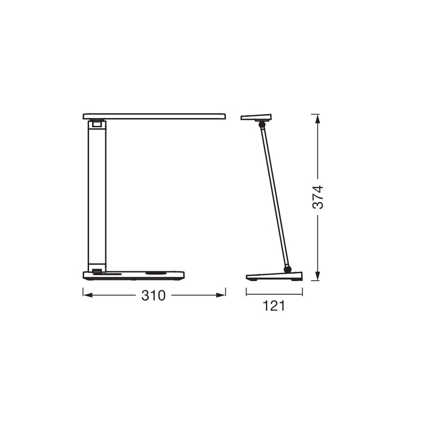Osram - reguliuojamas LED stalinis šviestuvas OFFICE LINE LED/7W/230V 3000/4000/6500K baltas