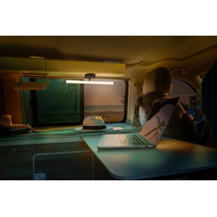 Osram - įkraunamas jutiklinis LED sieninis šviestuvas NIGHTLUX su reguliuojamu ryškumu LED/1,8W/5V juodas