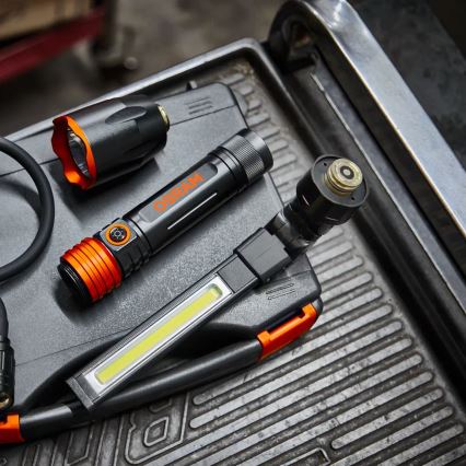 Osram - reguliuojamo ryškumo automobilinė apžiūros LED žibintuvė 3 viename LEDINSPECT LED/5W/5V 4000 mAh