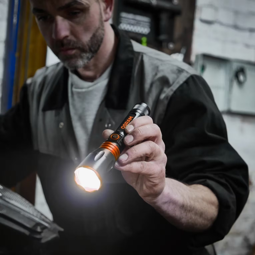 Osram - reguliuojamo ryškumo automobilinė apžiūros LED žibintuvė 3 viename LEDINSPECT LED/5W/5V 4000 mAh