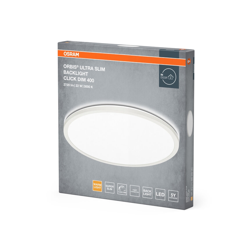 Osram - reguliuojamas LED lubinis šviestuvas ORBIS LED/22W/230V baltas