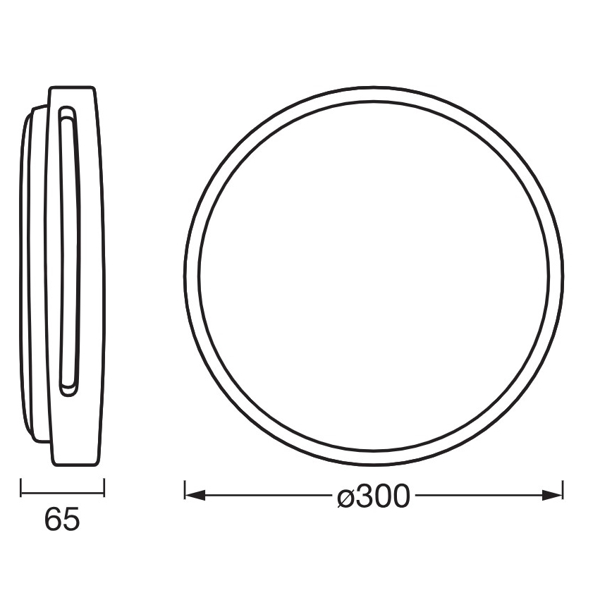 Osram - reguliuojamas LED lubinis šviestuvas ORBIS WOODBURRY LED/16W/230V skersmuo 30 cm