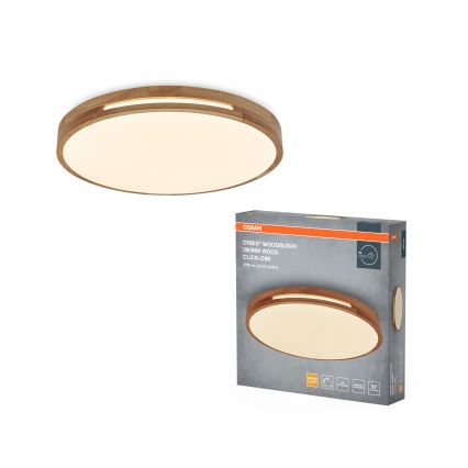 Osram - dimeriu reguliuojamas LED lubų šviestuvas ORBIS WOODBURRY LED/24W/230V, skersmuo 39 cm, smėlio spalvos