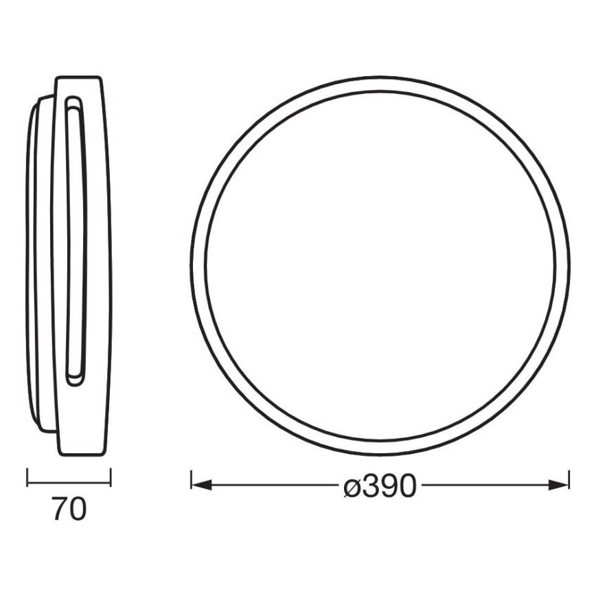 Osram - dimeriu reguliuojamas LED lubų šviestuvas ORBIS WOODBURRY LED/24W/230V, skersmuo 39 cm, smėlio spalvos
