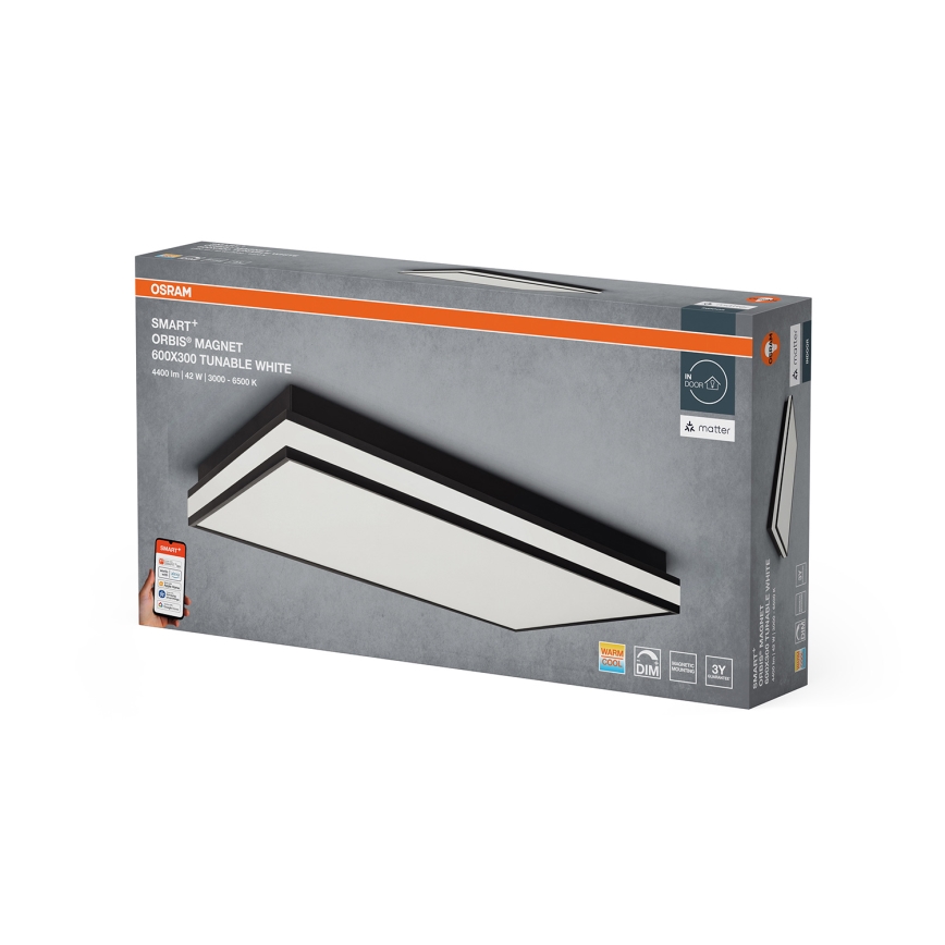 Osram - Dimeriuojamas lubinis LED šviestuvas SMART+ MAGNET LED/42W/230V 30x60 cm 3000-6500K Wi-Fi