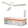 Osram - reguliuojamas LED lubinis ventiliatorius BLADE LED/18W/230V 3000/4000/6000K + nuotolinio valdymo pultas