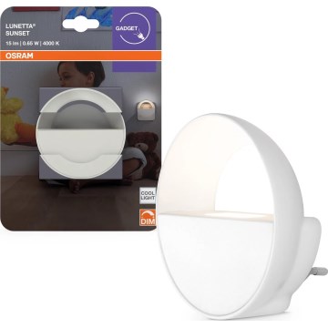 Osram - reguliuojamas LED naktinis šviestuvas LUNETTA LED/0,65W/230V