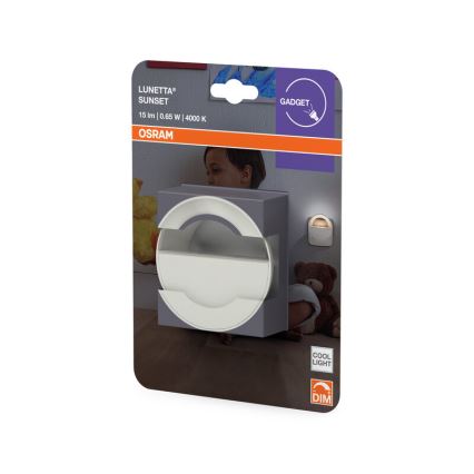 Osram - reguliuojamas LED naktinis šviestuvas LUNETTA LED/0,65W/230V