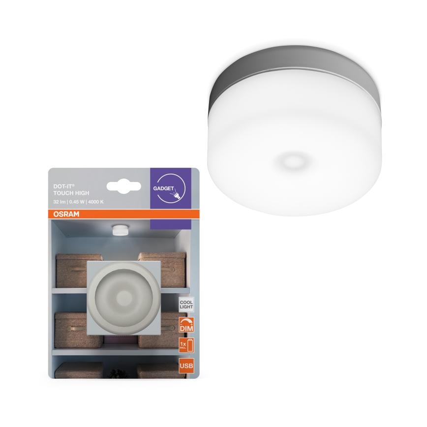 Osram - LED reguliuojamas orientacinis šviestuvas DOT-IT LED/0,45W/5V 500 mAh balta