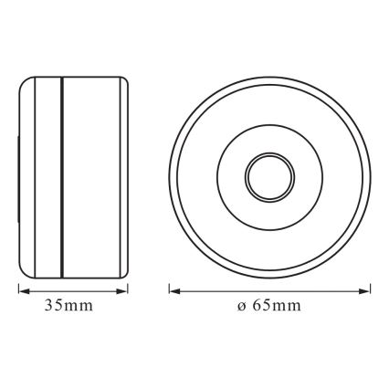 Osram - LED reguliuojamas orientacinis šviestuvas DOT-IT LED/0,45W/5V 500 mAh balta