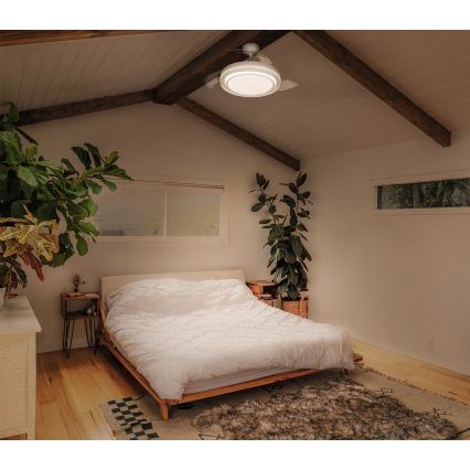 Osram - Dimeriuojamas lubinis šviestuvas su ventiliatoriumi PONIENTE LED/36W/230V 3000/4000/6500K + su nuotoliniu valdymu