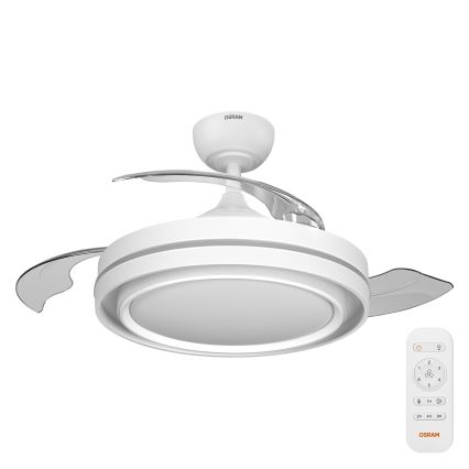 Osram - Dimeriuojamas lubinis šviestuvas su ventiliatoriumi PONIENTE LED/36W/230V 3000/4000/6500K + su nuotoliniu valdymu