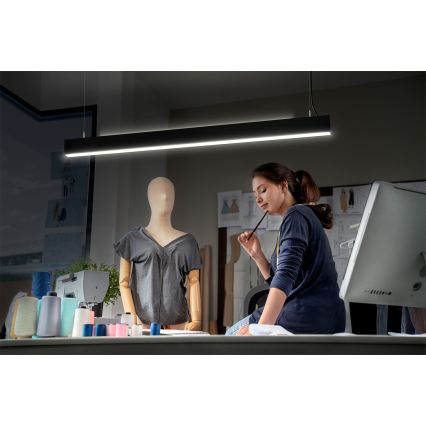 Osram - dimeriuojama LED liustra ant laido OFFICE LINE LED/42W/230V 4000K 112,6 cm juoda