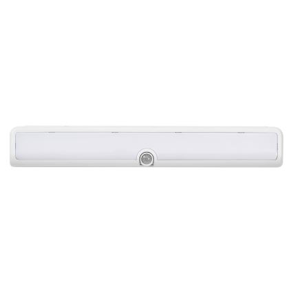 Osram - Dimeriuojamas LED po spintelės šviestuvas su judesio ir sutemos jutikliu LINEAR LED/3,8W/5V/3xAA 3000K 30 cm balta