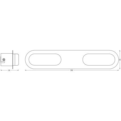 Osram - LED Dimeriuojamas vonios kambario sieninis šviestuvas SMART+ DUPLO LED/15W/230V 3000-6500K IP44 Wi-Fi