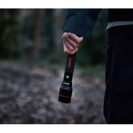 Osram - LED reguliuojamo ryškumo įkraunamas žibintuvėlis LEDINSPECT PRO TORCH 1200 LED/13W/3,6V 4000 mAh IP44
