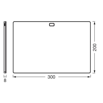 Osram - Dimeriuojamas LED po spintelės šviestuvas su judesio jutikliu UNDERCABINET LED/7,5W/230V 3000/4000/6500K 20x30 cm juodas