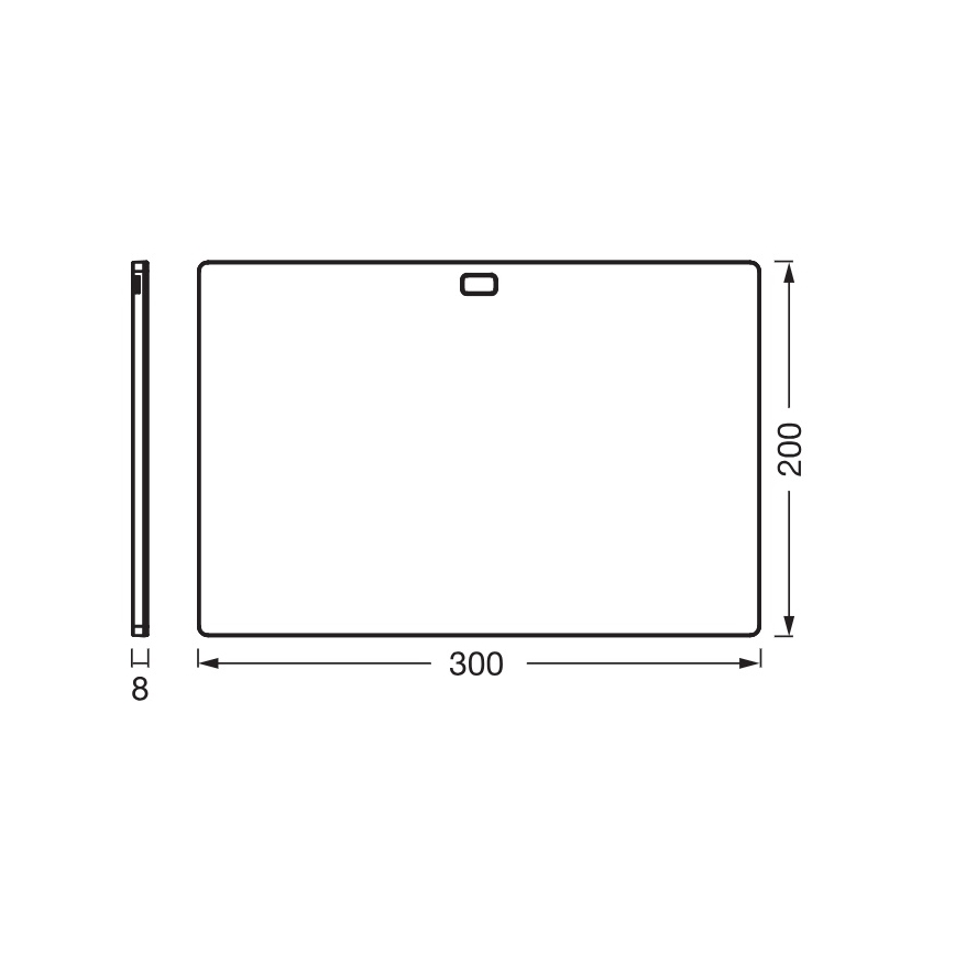 Osram - Dimeriuojamas LED po spintelės šviestuvas su judesio jutikliu UNDERCABINET LED/7,5W/230V 3000/4000/6500K 20x30 cm juodas