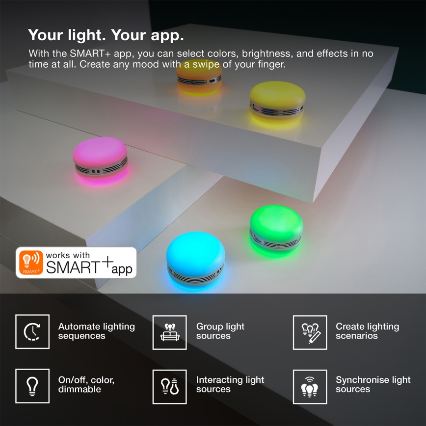 Osram - LED RGB reguliuojamas garsiakalbis SMART+ MACARON LED/1,75W/3,7V 450 mAh mėlynas