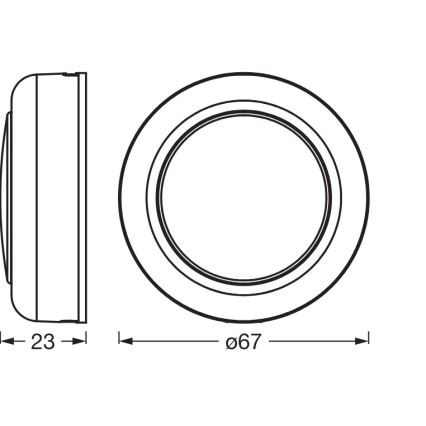 Osram - LED RGBW reguliuojama, lietimu valdoma orientacinė švieselė SMART+ DOT-IT LED/0,5W/3,7V 300 mAh