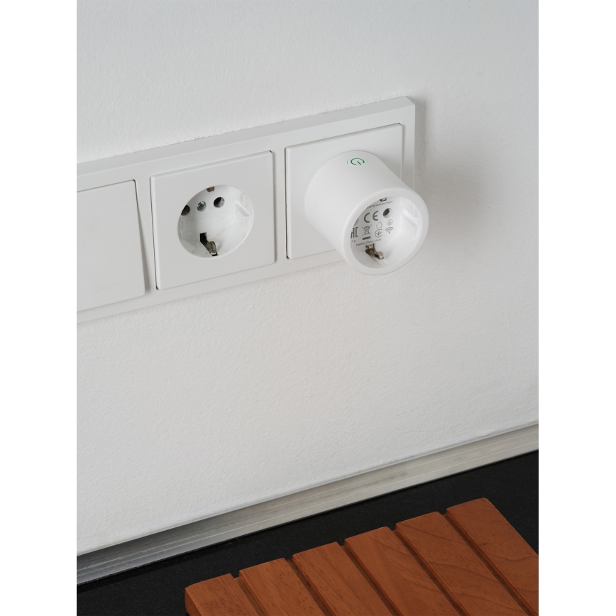 Osram - Rinkinys 2x išmanieji lizdai SMART+ MATTER SCHUKO 2300W/230V/10A Wi-Fi, balti