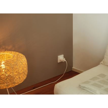 Osram - Rinkinys 2x išmanieji lizdai SMART+ MATTER SCHUKO 2300W/230V/10A Wi-Fi, balti