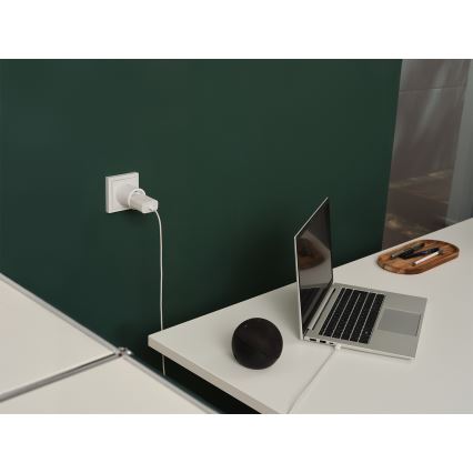 Osram - Rinkinys 2x išmanieji lizdai SMART+ MATTER SCHUKO 2300W/230V/10A Wi-Fi, balti