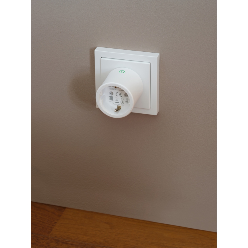 Osram - Rinkinys 2x išmanieji lizdai SMART+ MATTER SCHUKO 2300W/230V/10A Wi-Fi, balti