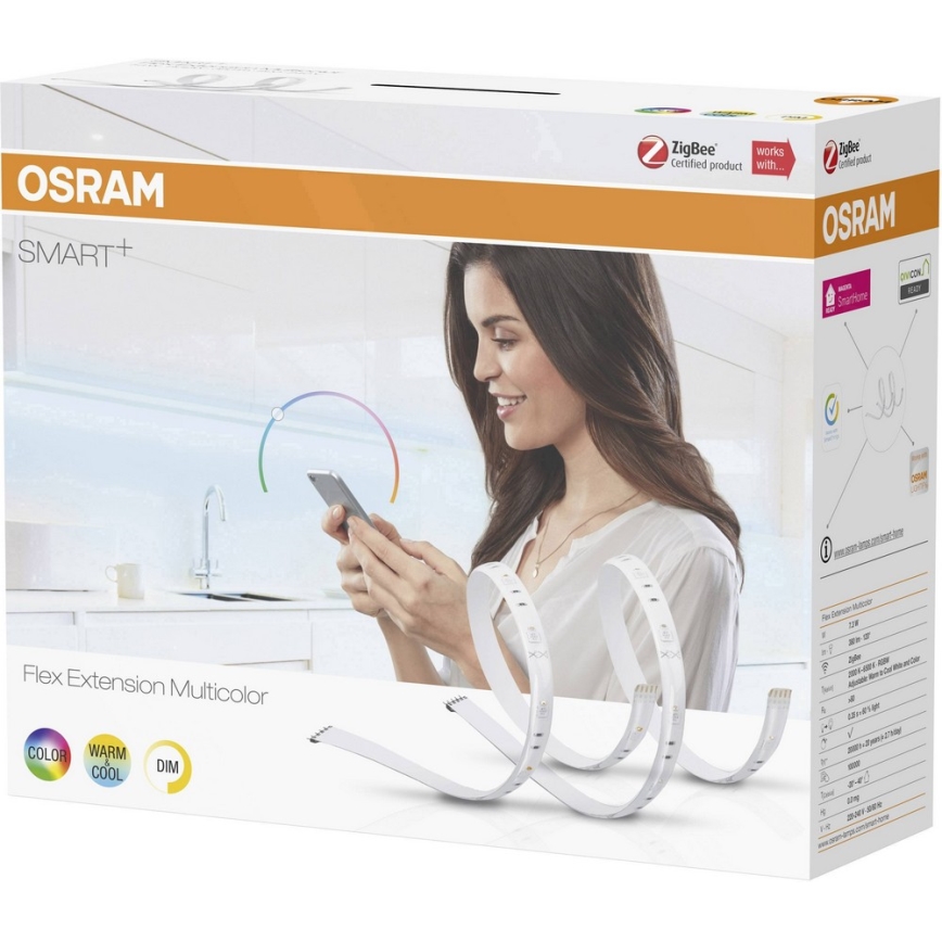 Osram - RINKINYS 2x LED RGBW Reguliuojamas LED juostos SMART+ LED/7,3W/230V 1,2m