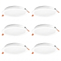 Osram - Rinkinys 6 vnt. įleidžiamų lubų LED šviestuvų ESSENTIAL LED/18W/230V 6500K, skersmuo 22 cm, balta