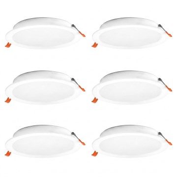 Osram - Rinkinys 6 vnt. įleidžiamų lubų LED šviestuvų ESSENTIAL LED/18W/230V 6500K, skersmuo 22 cm, balta
