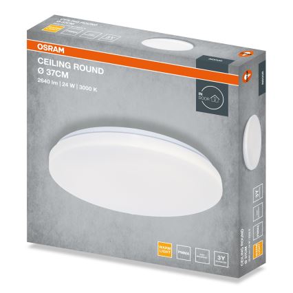 Osram - ROUND LED lubinis šviestuvas, 24 W, 230 V, skersmuo 37 cm