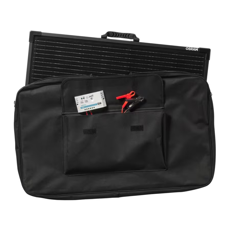 Osram - Saulės modulis nepriklausomam akumuliatoriaus įkrovimui BATTERY CHARGE SOLAR 100W IP65