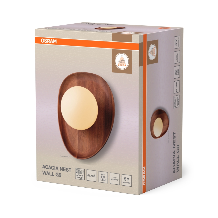 Osram - Sieninis šviestuvas ACACIA NEST 1xG9/5W/230V akacijos