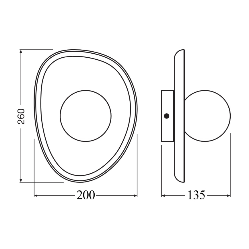 Osram - Sieninis šviestuvas ACACIA NEST 1xG9/5W/230V akacijos