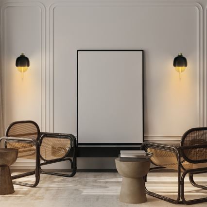 Osram - Sieninis šviestuvas DECOR COROLLE 1xG9/20W/230V juodas/auksinis