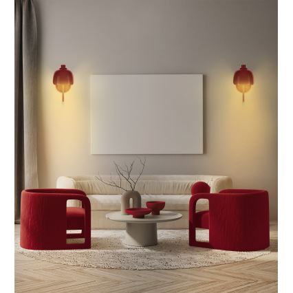 Osram - Sieninis šviestuvas DECOR COROLLE 1xG9/20W/230V raudonas