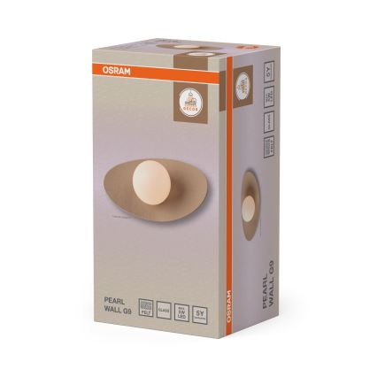Osram - sieninis šviestuvas DECOR PEARL 1xG9/5W/230V smėlio spalvos
