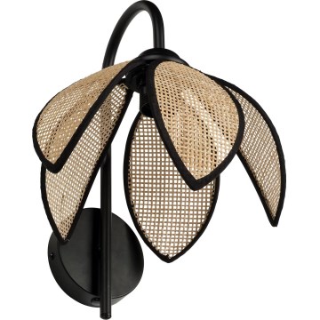 Osram - Sieninis šviestuvas DECOR RATTAN 1xE27/15W/230V smėlio/juoda