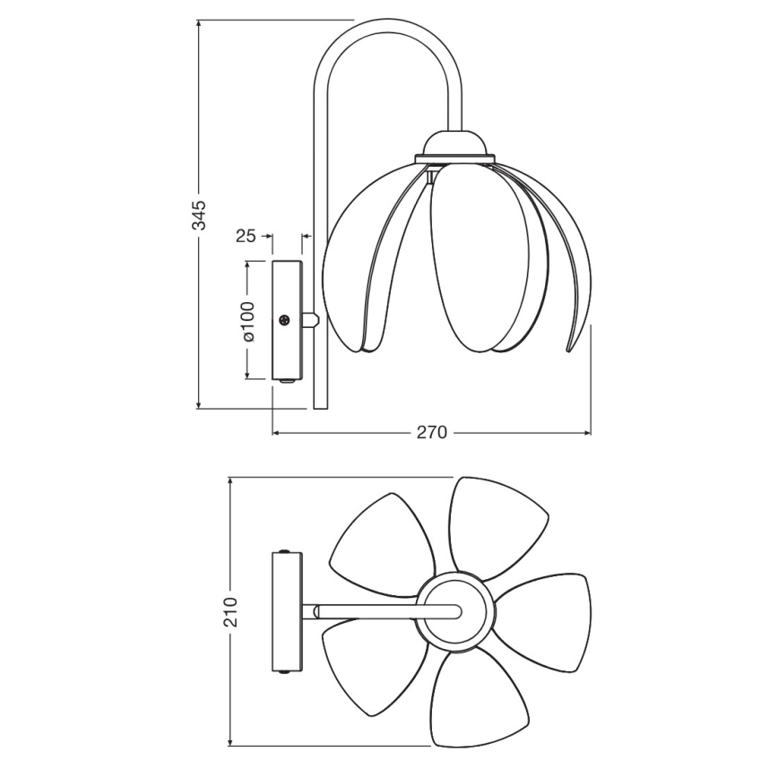 Osram - Sieninis šviestuvas DECOR RATTAN 1xE27/15W/230V smėlio/juoda