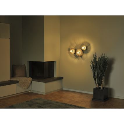 Osram - Sieninis šviestuvas PLISSEE 3xE27/15W/230V antracitas