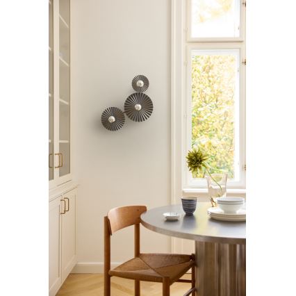 Osram - Sieninis šviestuvas PLISSEE 3xE27/15W/230V antracitas