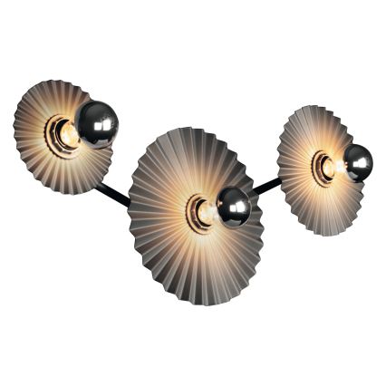 Osram - Sieninis šviestuvas PLISSEE 3xE27/15W/230V antracitas
