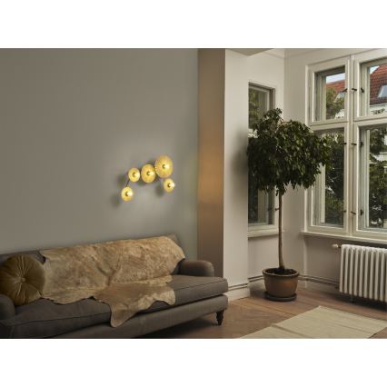 Osram - Sieninis šviestuvas PLISSEE 5xE27/15W/230V kreminis