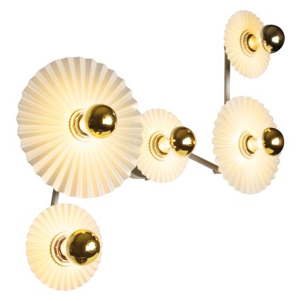 Osram - Sieninis šviestuvas PLISSEE 5xE27/15W/230V kreminis