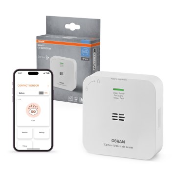 Osram - SMART+ anglies monoksido detektorius 2xAA Wi-Fi