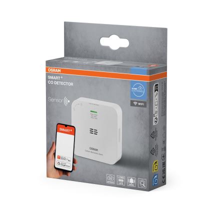 Osram - SMART+ anglies monoksido detektorius 2xAA Wi-Fi