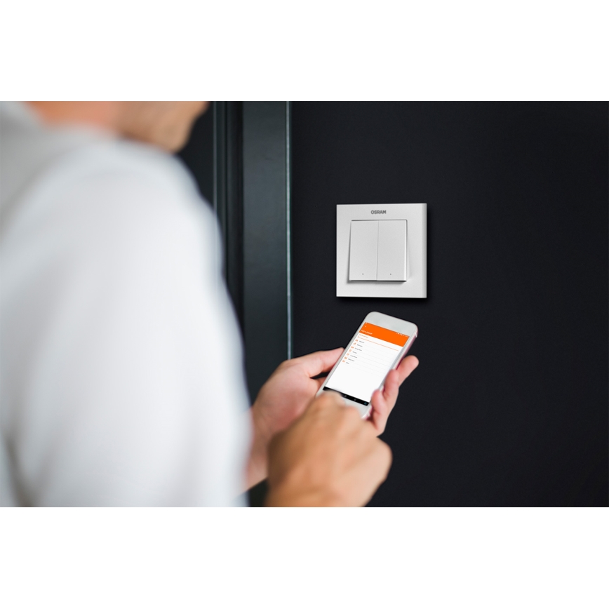 Osram - SMART+ belaidis dviejų mygtukų jungiklis, 5 V, Wi‑Fi