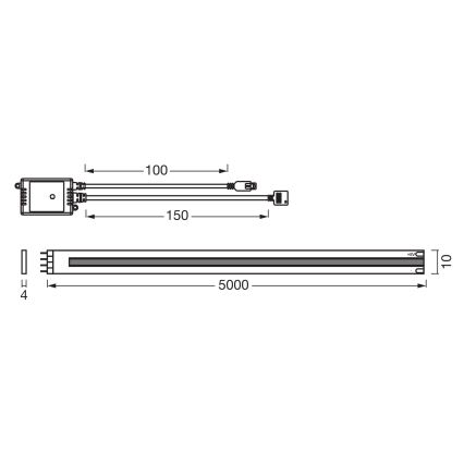 Osram - LED RGB dimeriuojama juosta SMART+ MAGIC 5m LED/35W/230V Wi-Fi + nuotolinio valdymo pultas